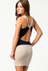 Apricot Blue Colour Block Cross Back Bodycon Dress